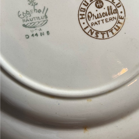 Partial Set of Antique Homer Laughlin/Household Institute Priscilla Dishes 12 pc - Picture 9 of 9